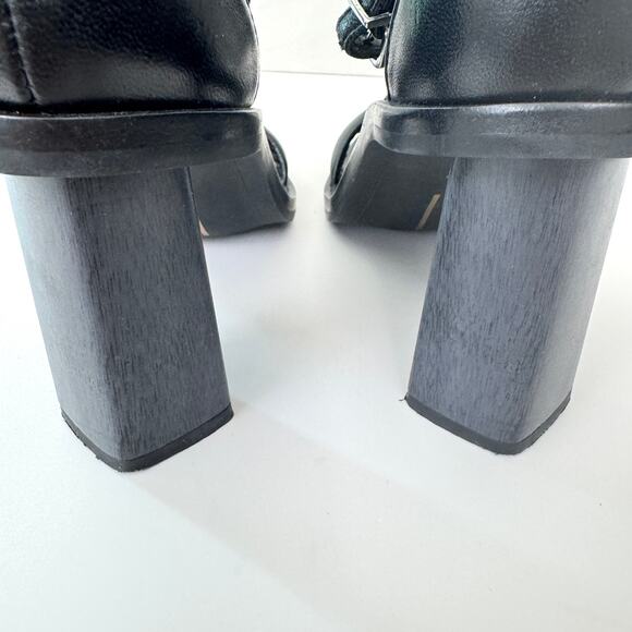 Dolce Vita Womens Strappy Heeled Sandals Size 6 Formal Party Neutral Black - Picture 7 of 9